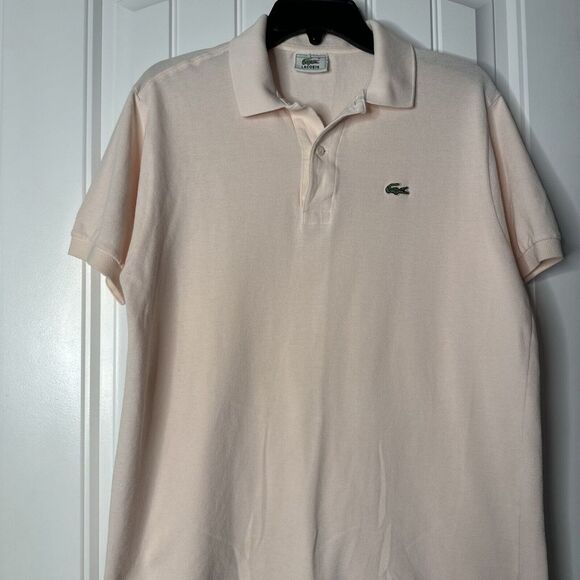 Lacoste Other - Lacoste Polo Shirt Classic Fit Mens Size 5 Large Light Pink Cotton Short Sleeve